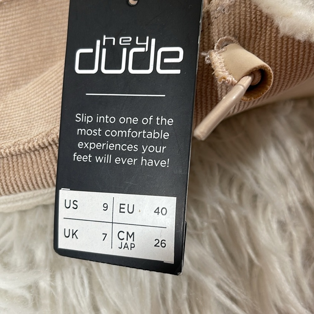 HEY DUDE Women's Wendy Corduroy Cream Loafer Slip On Lightweight Size 9 NEW - Picture 12 of 16